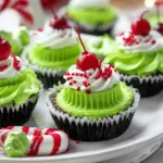Grinch Mini Cheesecakes