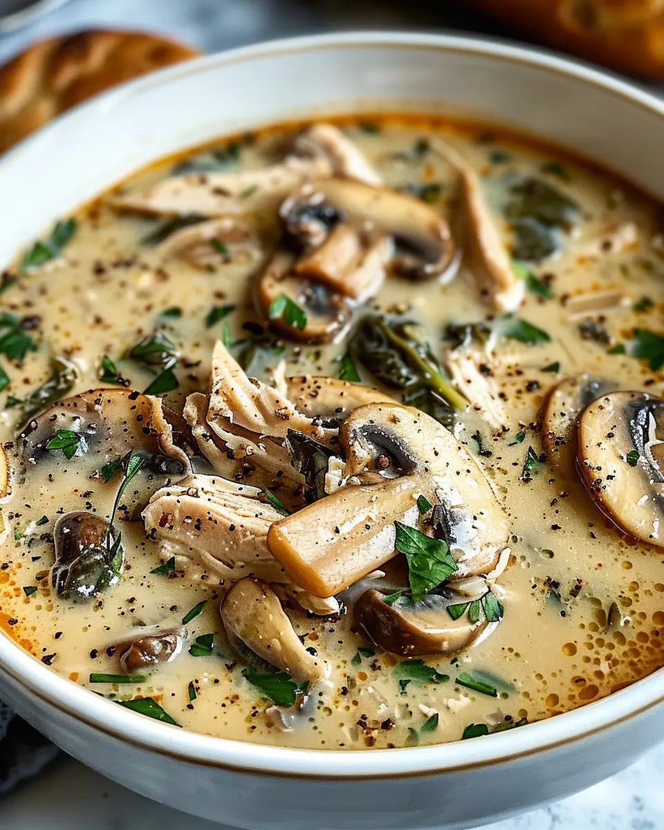 Rotisserie Chicken Mushroom Soup