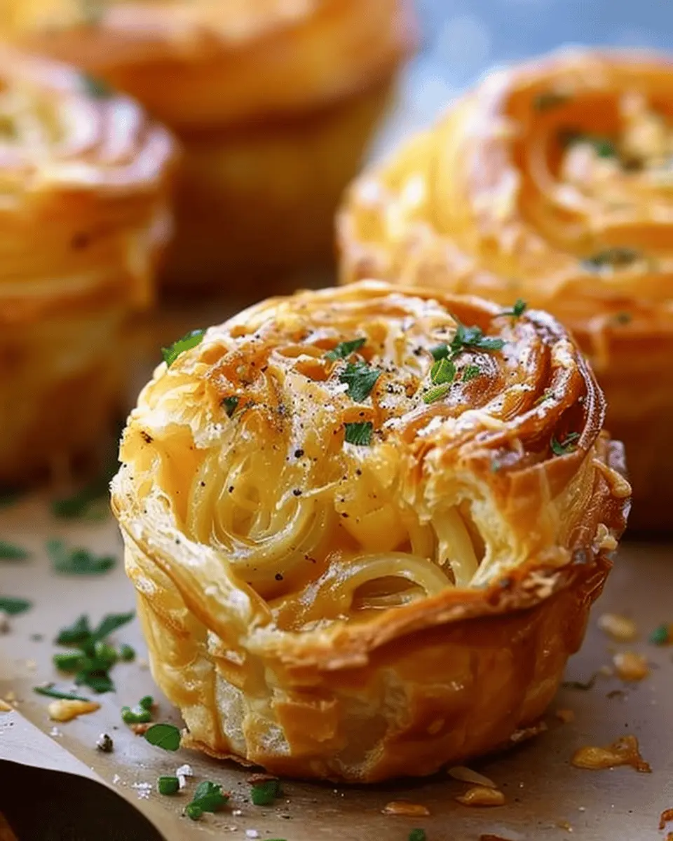 Cheesy Garlic Cruffin