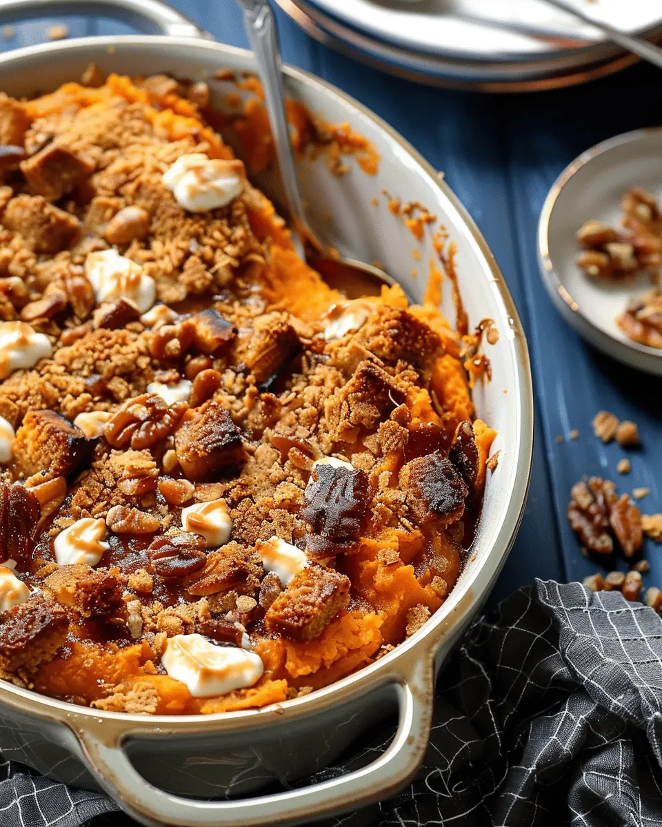 Southern Maple Sweet Potato Casserole