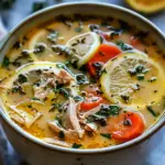 Mediterranean Lemon Chicken Soup