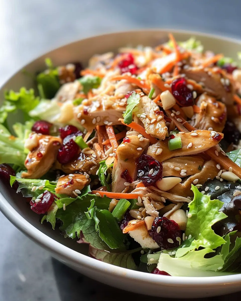 Asian Chicken Cranberry Salad