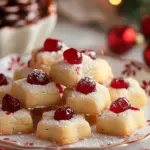 Christmas Maraschino Cherry Shortbread Cookies