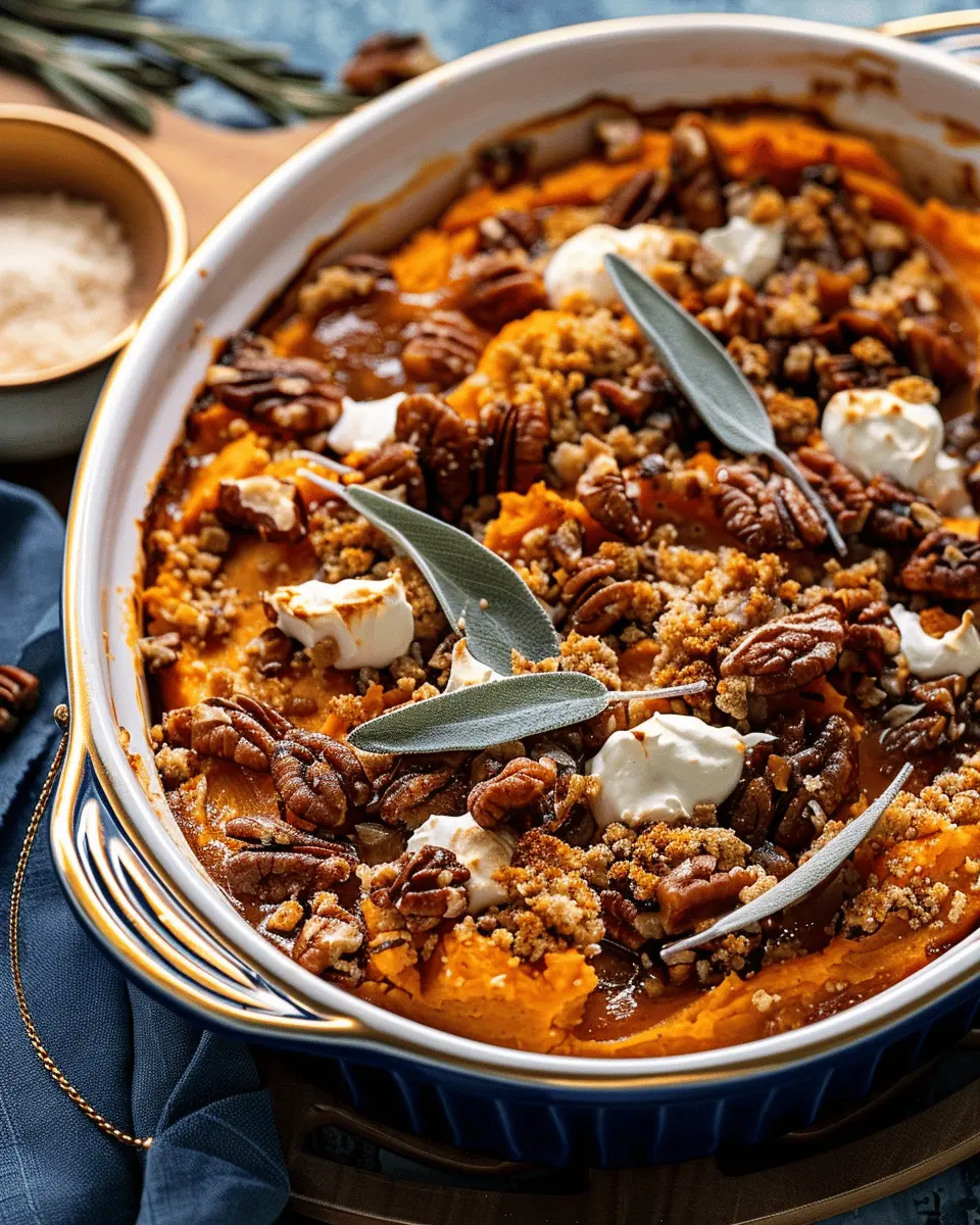 Southern Maple Sweet Potato Casserole