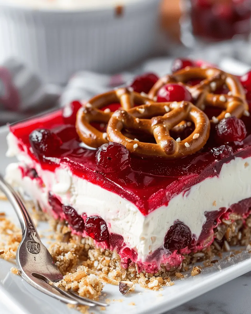 Cranberry Pretzel Salad