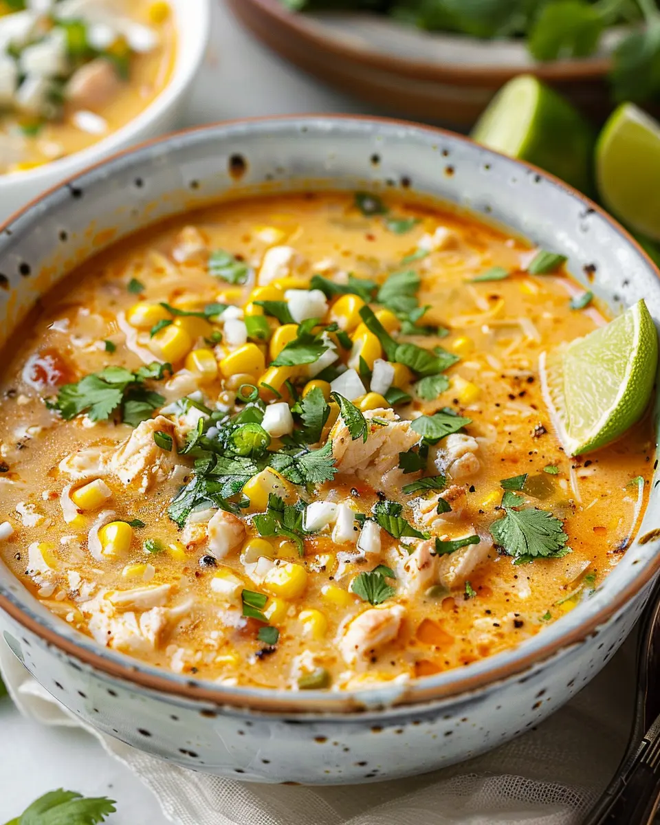 Mexican Street Corn Soup: Best Comfort Food with Turkey Bacon