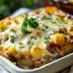 Tasty Loaded Potato Meatloaf Casserole