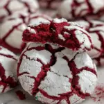 Red Velvet Crinkle Cookies