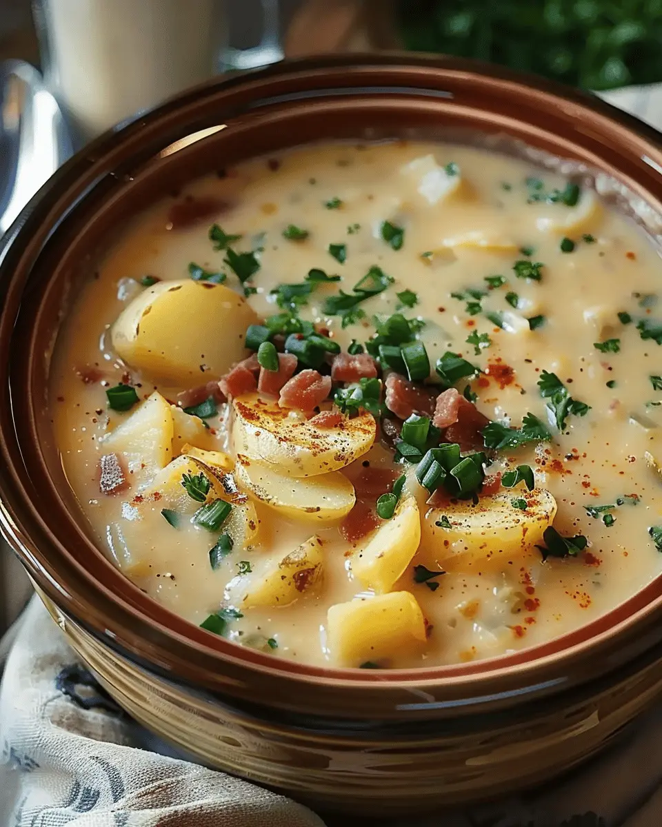 Crock Pot Crack Potato Soup: Indulgent Comfort with Turkey Bacon