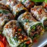 Thai Basil Beef Rolls