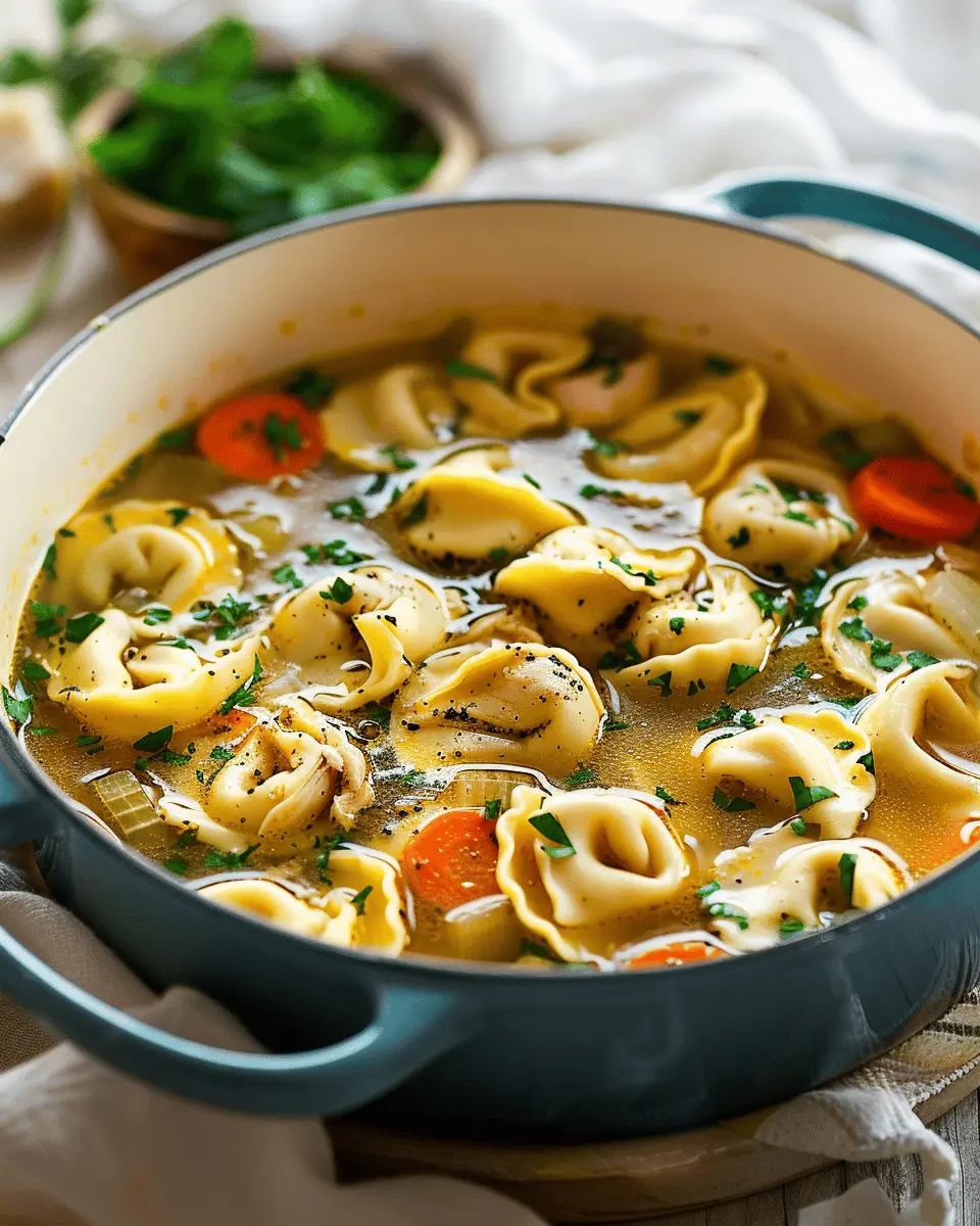 Chicken Tortellini Soup: Comforting and Easy Weeknight Delight