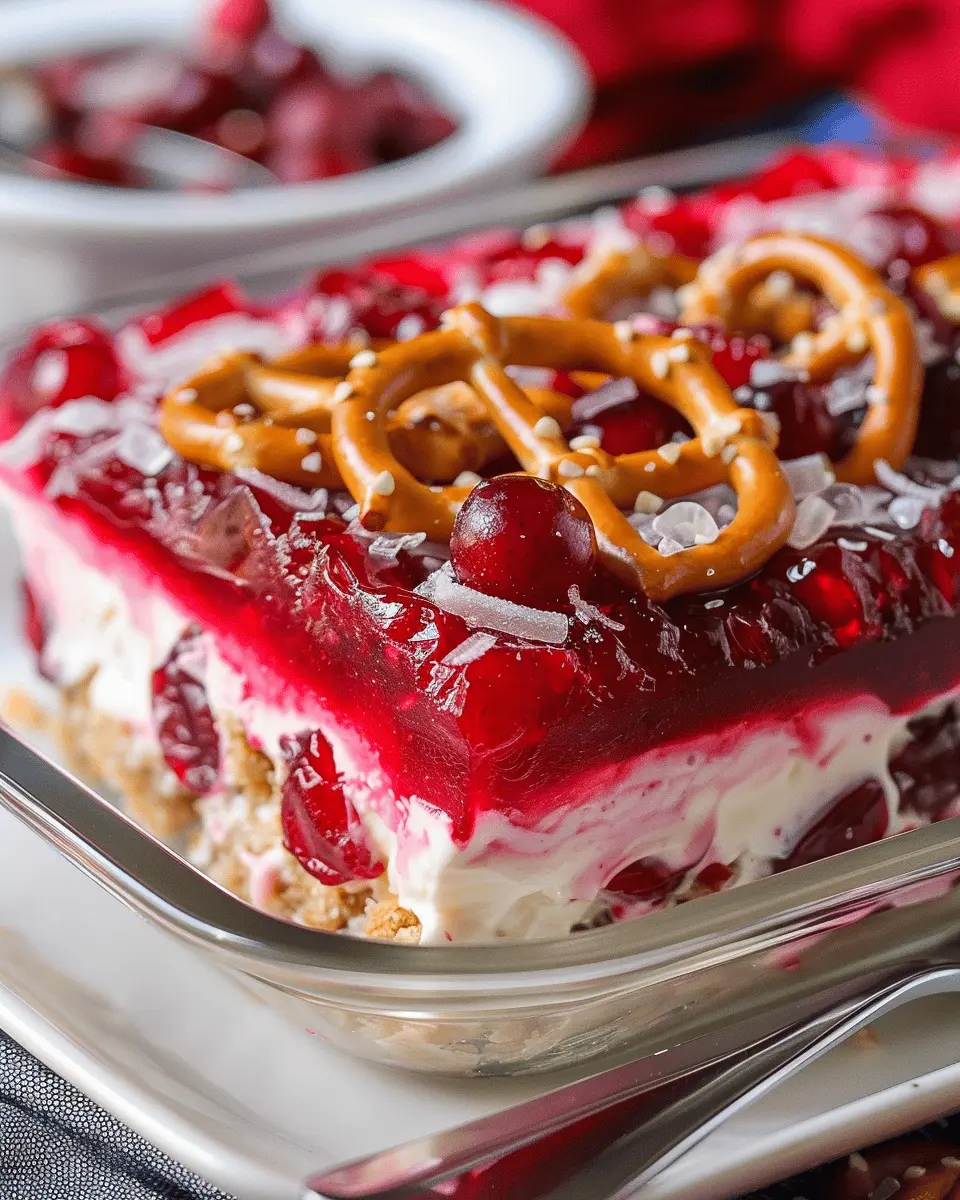 Cranberry Pretzel Salad: A Delightful Twist on Tradition