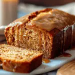 Rich Brown Butter Pumpkin Bread with a Salted Maple Glaze