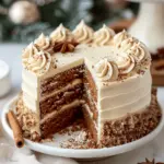 Christmas Spice Cake with Eggnog Buttercream