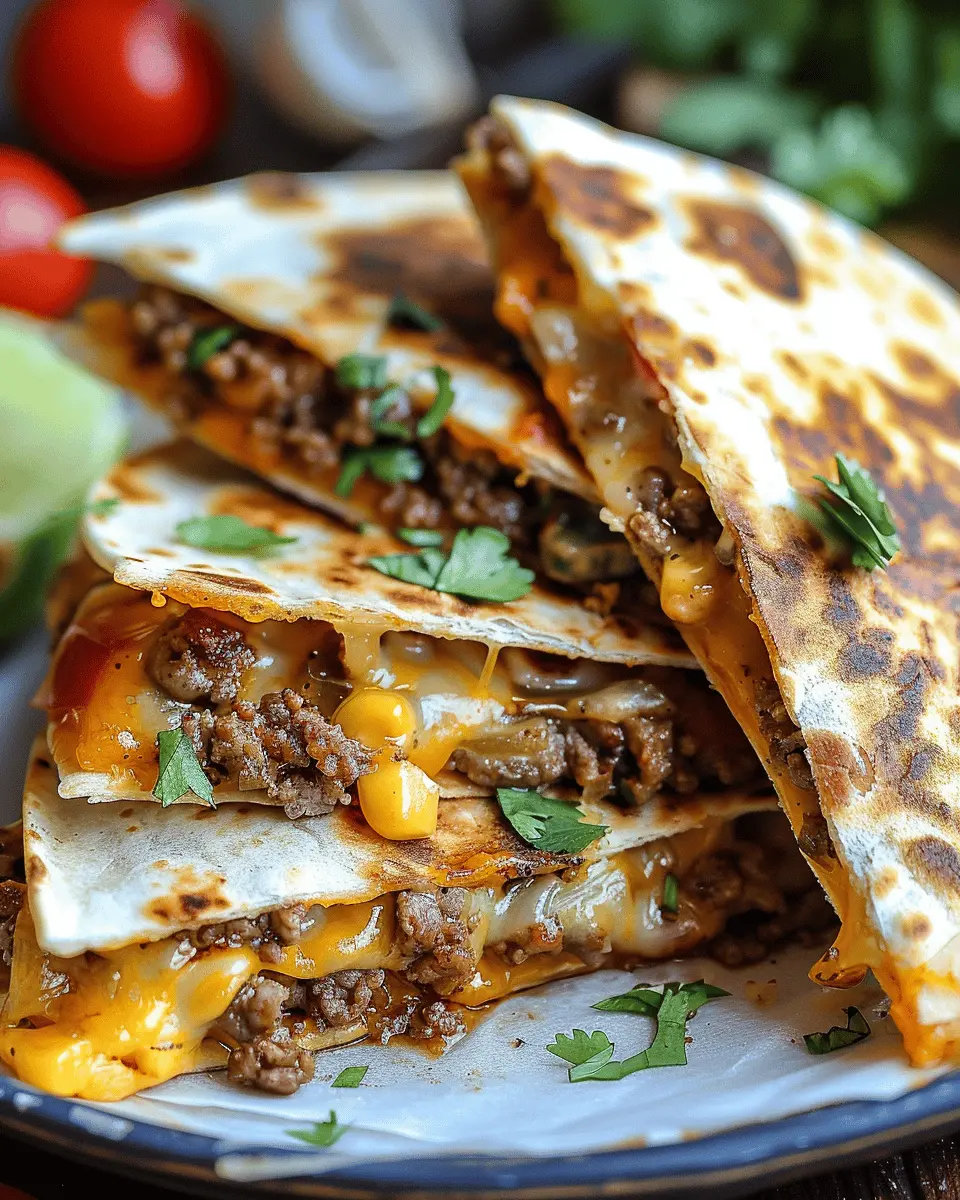 Smashburger Quesadillas: Indulgent Flavor with Turkey Bacon and Beef
