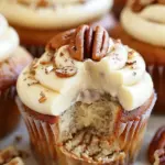 Banana Cinnamon Pecan Cupcakes with Cream Cheese