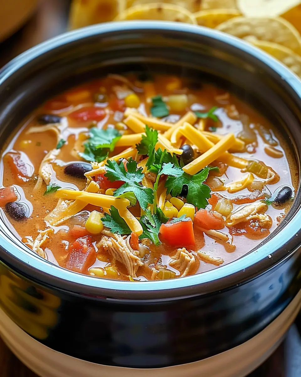 Crockpot Chicken Tortilla Soup: Easy Comfort Food for All