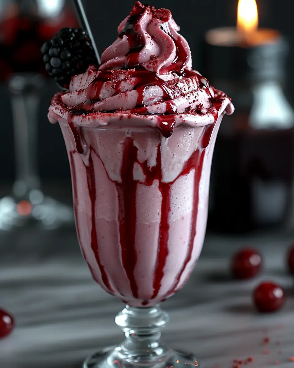 Vampire Bite Red Wine Milkshake: Indulgent Treat for All Ages