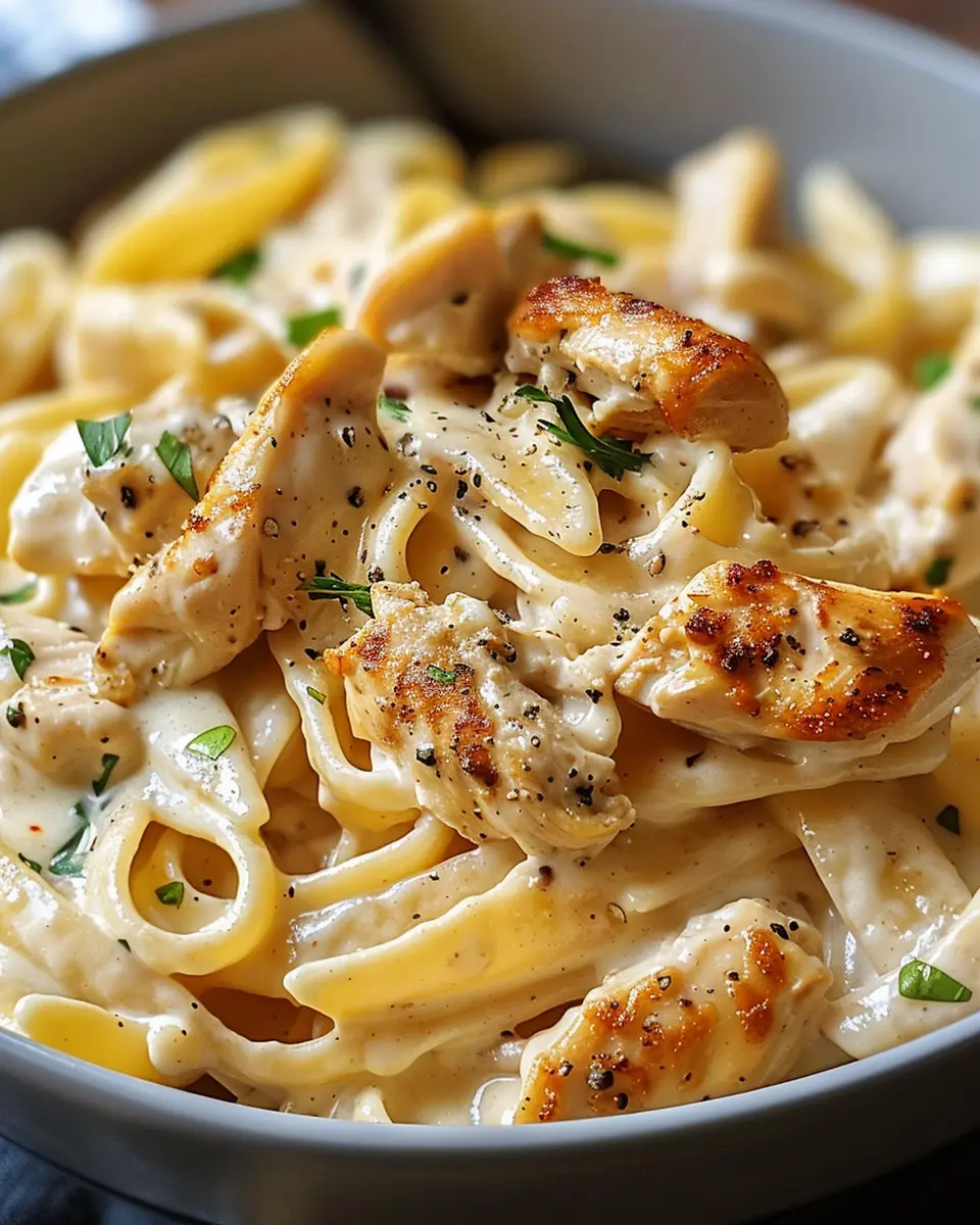 Creamy Cajun Chicken Pasta with Turkey Bacon: A Comforting Delight