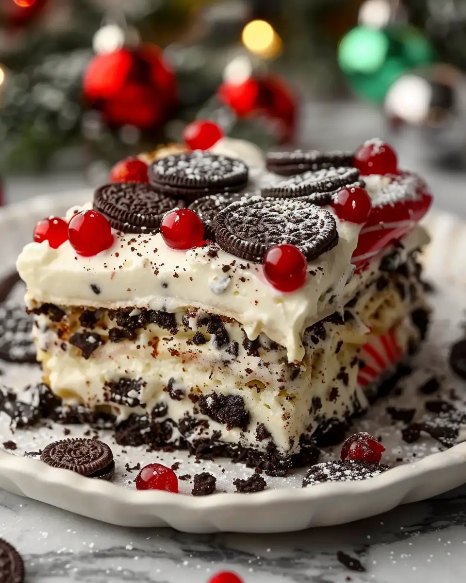 No-Bake Christmas Oreo Lasagna: The Indulgent Holiday Treat