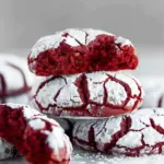 Red Velvet Crinkle Cookies