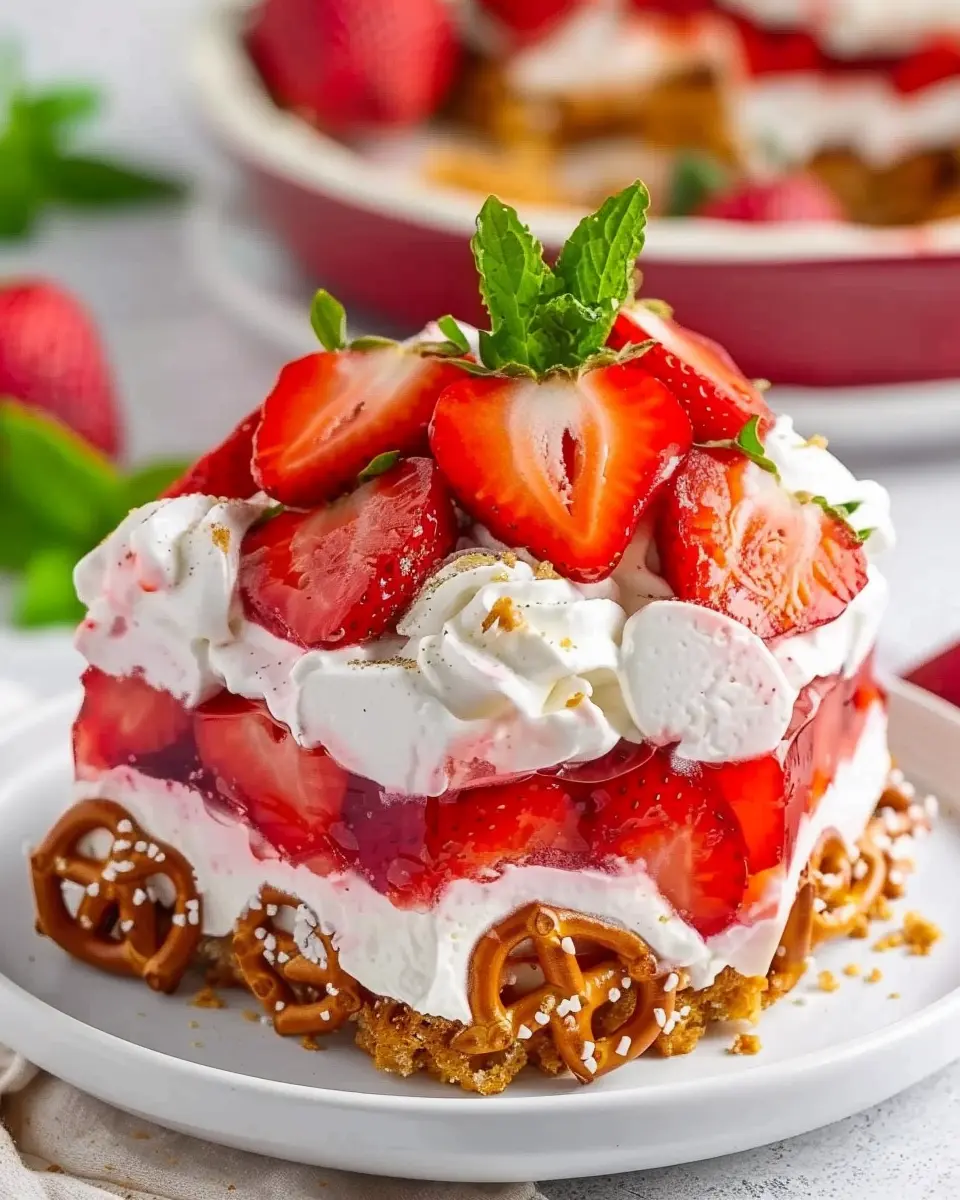 Strawberry Pretzel Salad: The Best Sweet and Savory Delight