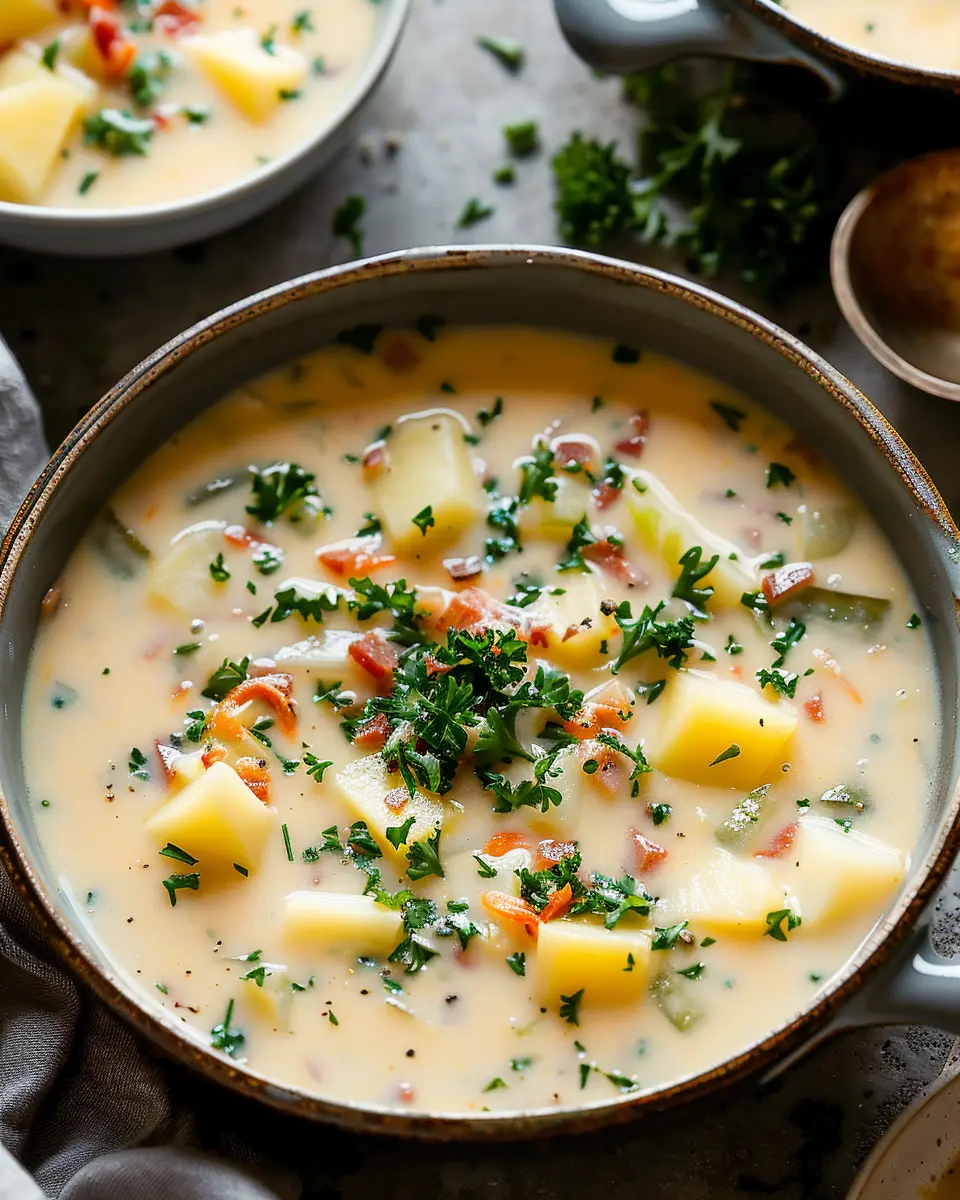 Outback Potato Soup: Indulgent Comfort with Turkey Bacon and Chicken Ham
