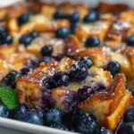 Blueberry Lemon French Toast Casserole Overnight Recipe