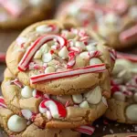White Chocolate Candy Cane Cookies