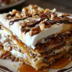 No-Bake Turtle Lasagna Dessert