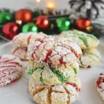 Christmas Crinkle Cookies