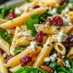 Feta & Cranberry Penne Salad with Orange Vinaigrette