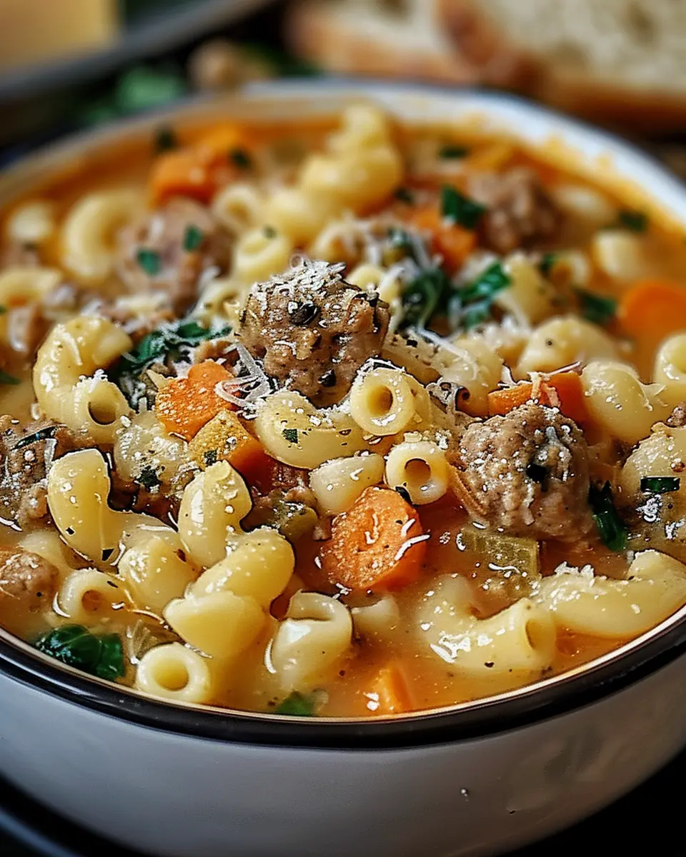 Parmesan Italian Sausage Ditalini Soup: A Cozy Comfort Food Delight