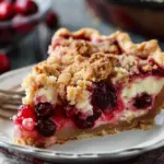 Cranberry Cream Cheese Crumb Pie