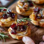 Baked Cranberry Brie Bites
