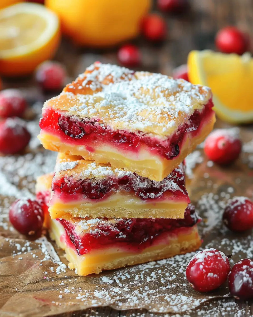 Cranberry Lemon Bars: The Best Easy Recipe for Fresh Flavor