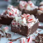 Hot Chocolate Peppermint Fudge