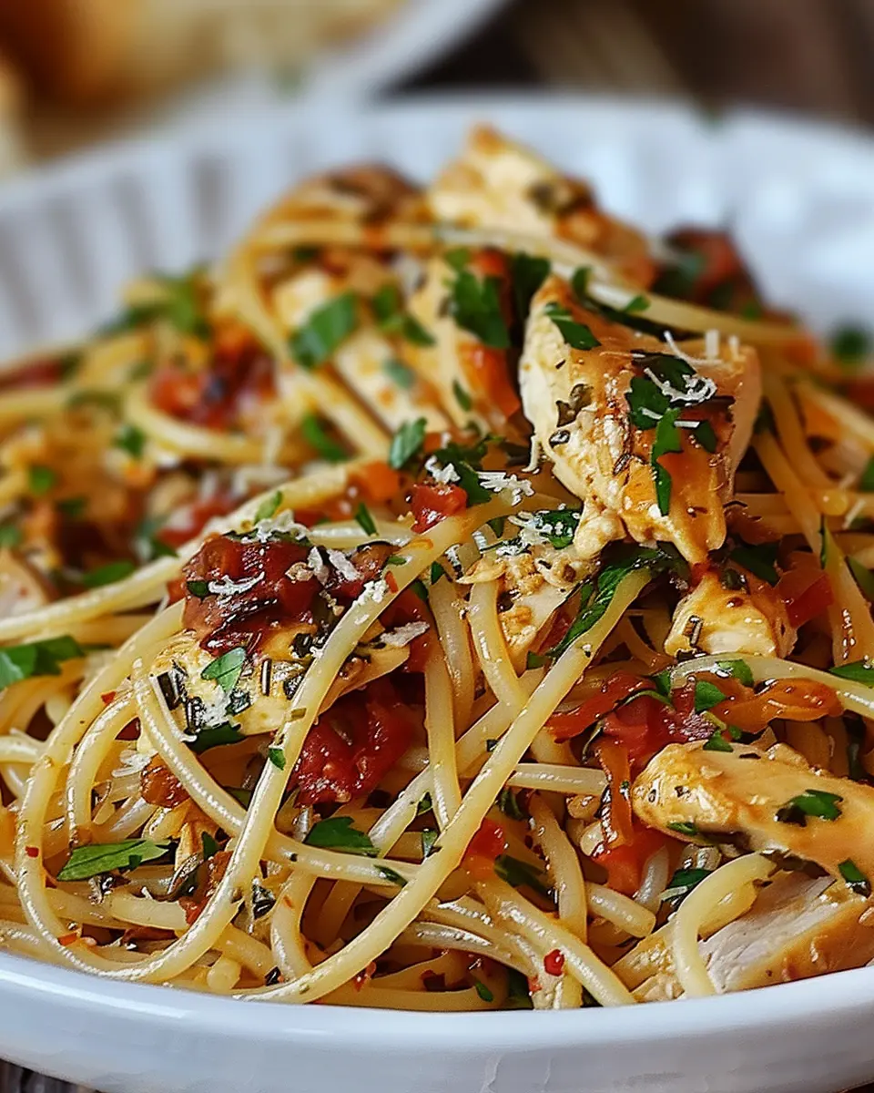 Monterey Chicken Spaghetti: Indulgent Comfort with Turkey Bacon