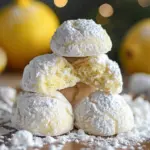 Lemon Cream Snowball Cookies
