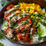 Street Corn Chicken Rice Bowl