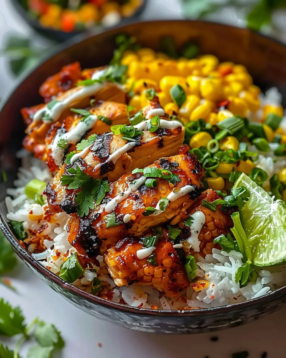 Street Corn Chicken Rice Bowl: A Healthy, Flavorful Delight