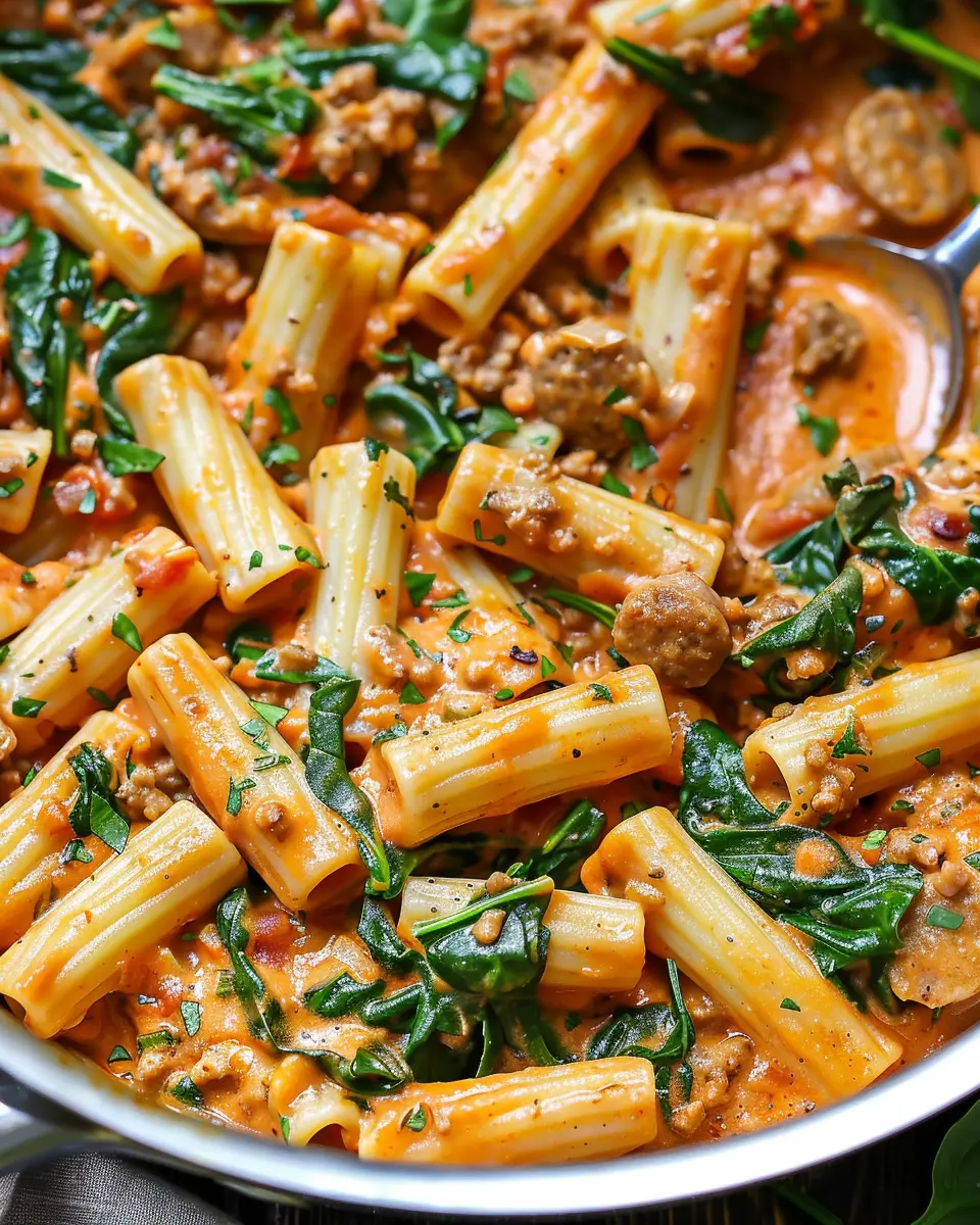 Creamy Sausage Rigatoni: Easy 30-Minute One-Pan Delight
