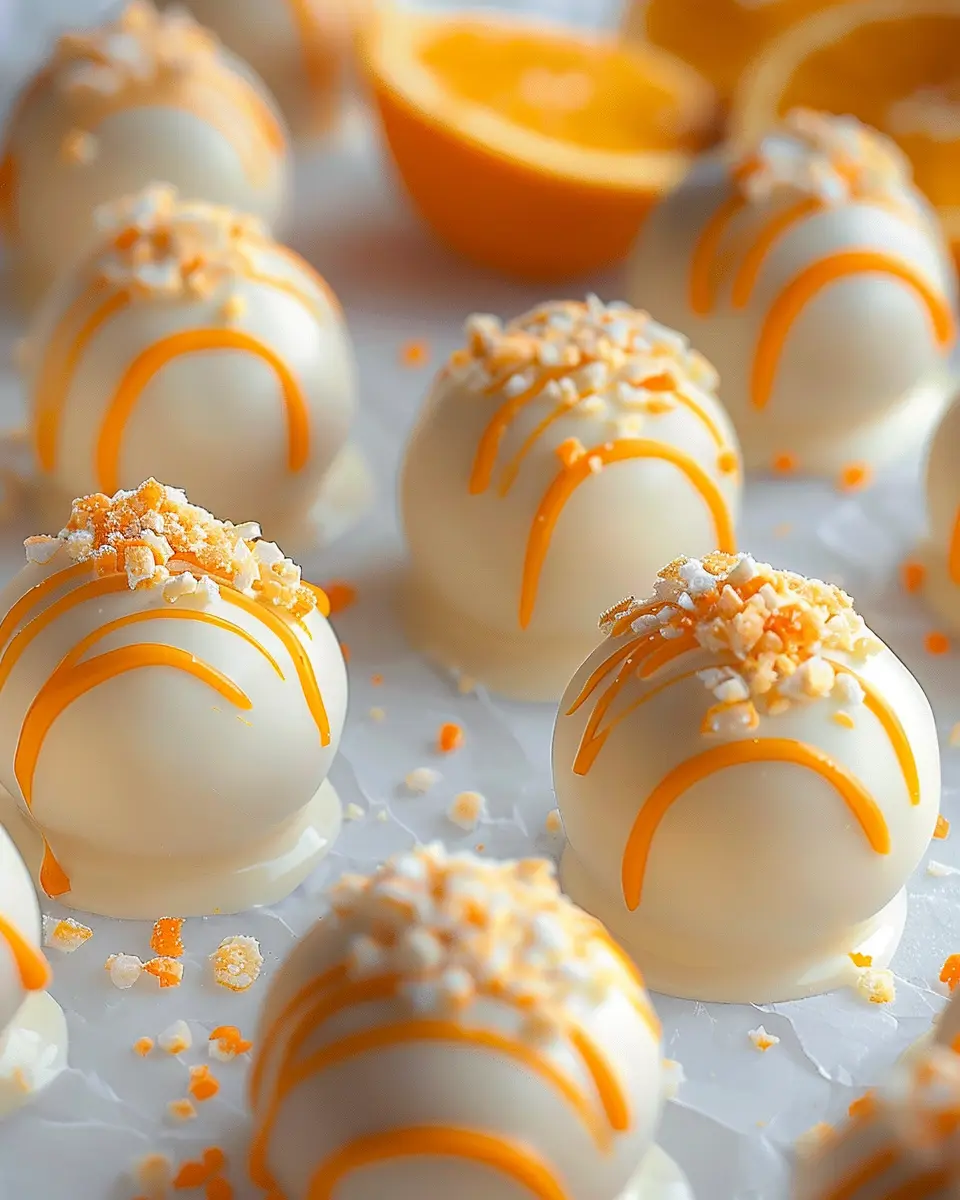 Orange Creamsicle Truffles