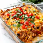 Easy Chicken Burrito Casserole