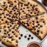 Chocolate Chip Cookie Pizza