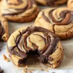 Peanut Butter Brownie Swirl Cookies
