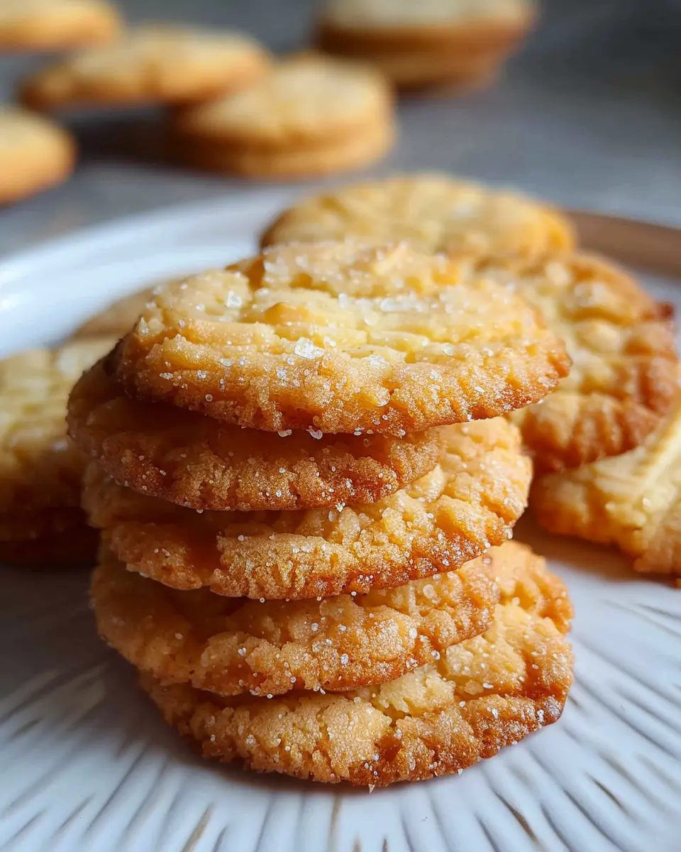 3 Ingredient Butter Cookies (No Eggs)