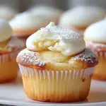 Fluffy Japanese Cotton Cheesecake Cupcakes