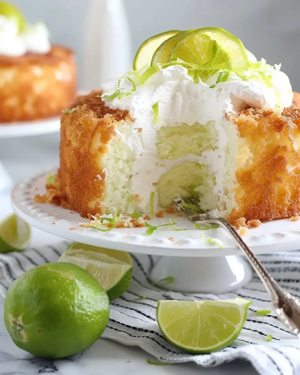 Best Key Lime Angel Food Cake