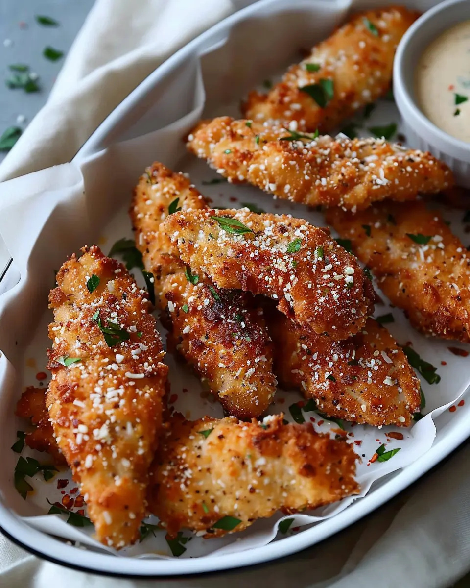 Parmesan Baked Chicken Tenders: Easy, Crispy, and Flavorful Delight